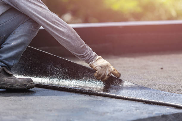 Professional Basement Waterproofing technician working in La Crosse, IN